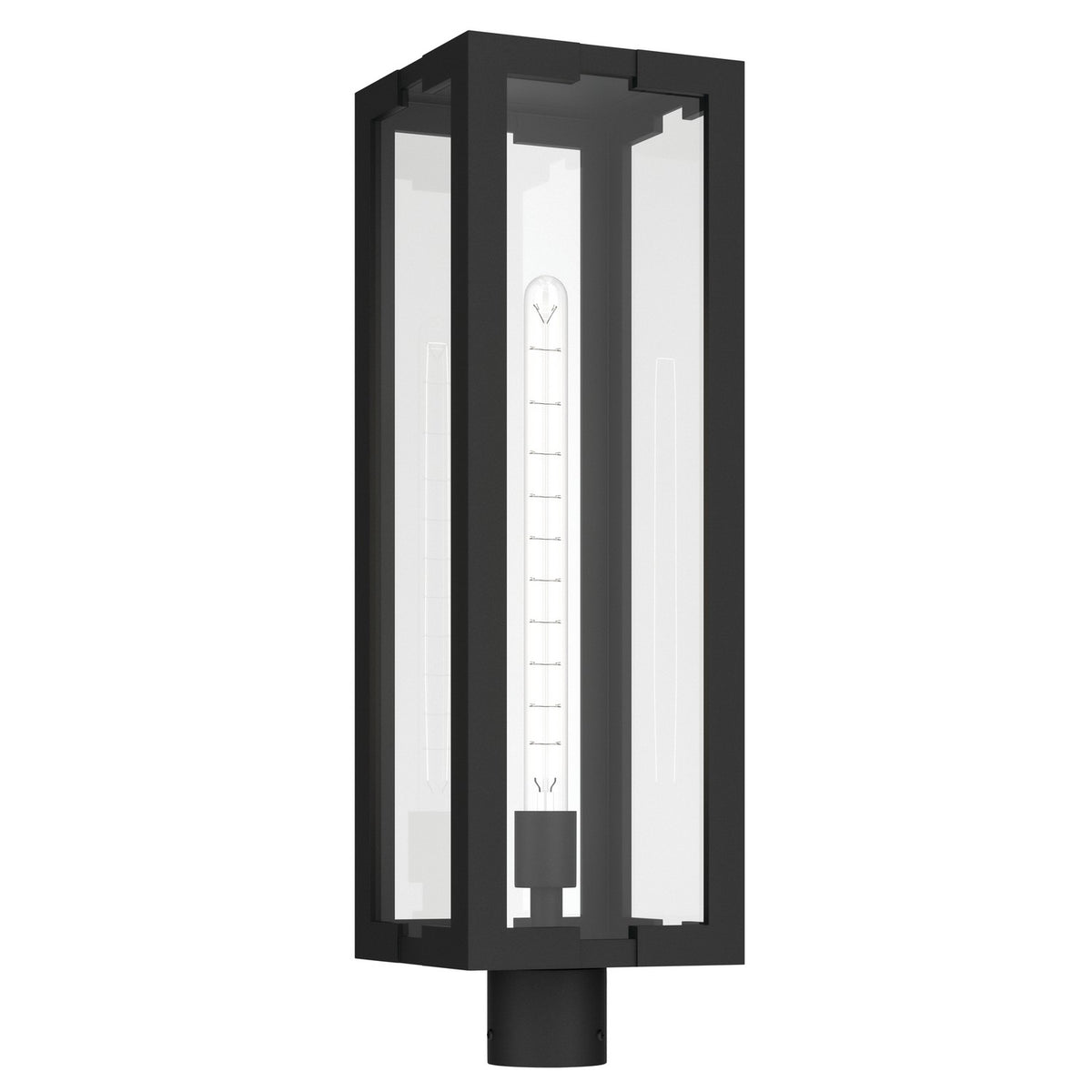 Kichler - 59211BKT - One Light Outdoor Post Lantern - Calen - Textured Black