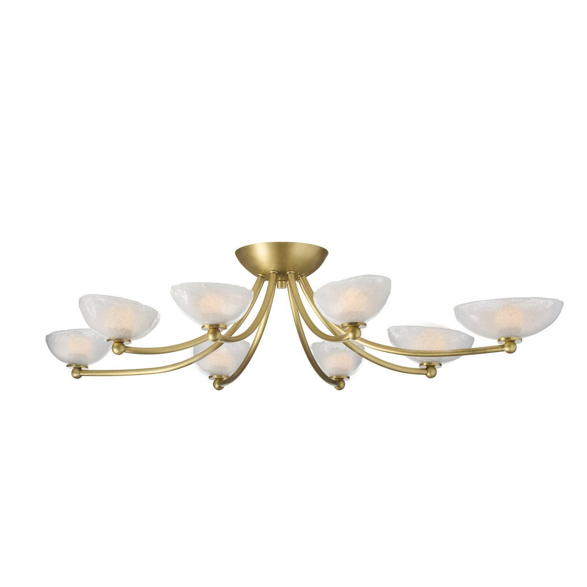 Arteriors - DFC29 - LED Flush Mount - Zamora - Antique Brass/Clear