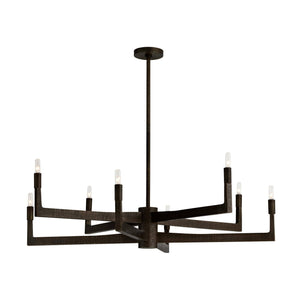 Arteriors - DLC46 - Eight Light Chandelier - Griff - English Bronze/English Bronze