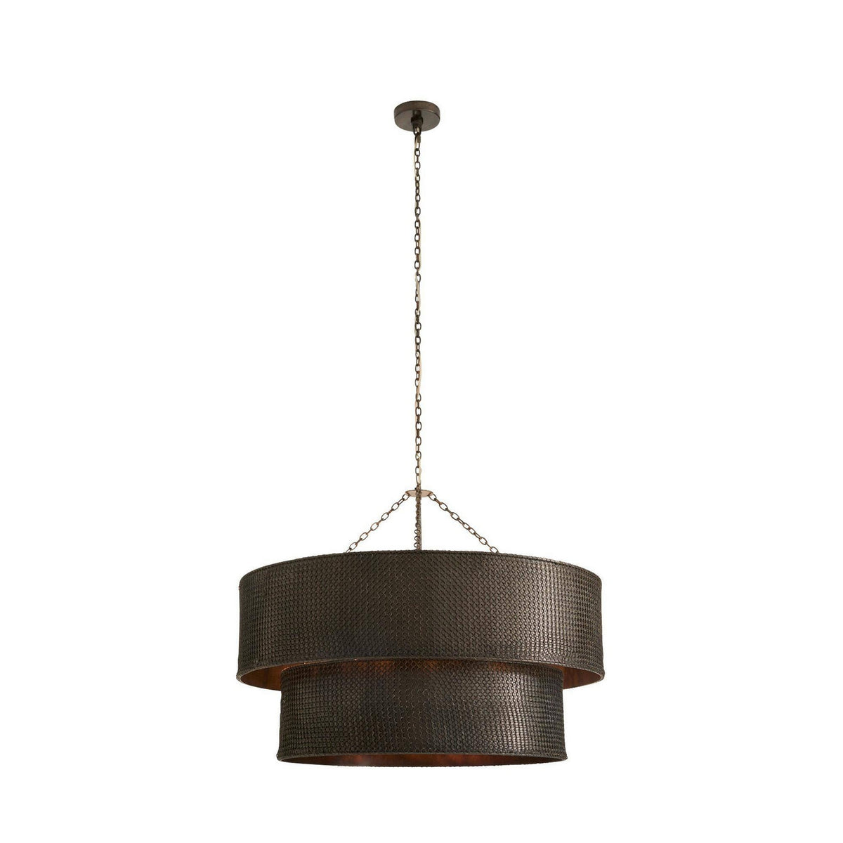 Arteriors - DMI31 - Six Light Chandelier - Hecche - Carbon/Bronze