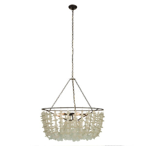 Arteriors - DMI33 - Six Light Chandelier - Cyprus - Organic Frosted/Bronze
