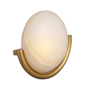 Arteriors - DWC101 - LED Wall Sconce - Alicia - White/Antique Brass