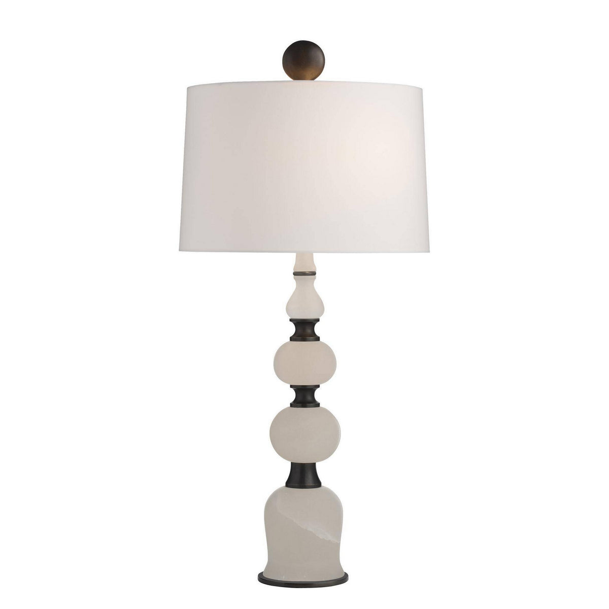 Arteriors - GDPTC02-829 - Two Light Table Lamp - Minaret - White/English Bronze