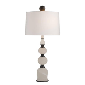 Arteriors - GDPTC02-829 - Two Light Table Lamp - Minaret - White/English Bronze
