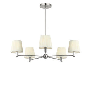 Generation Lighting - GLC1865BN - Five Light Chandelier - Vilera - Brushed Nickel