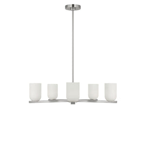 Generation Lighting - GLC1935BNE - Five Light Chandelier - Neblina - Brushed Nickel