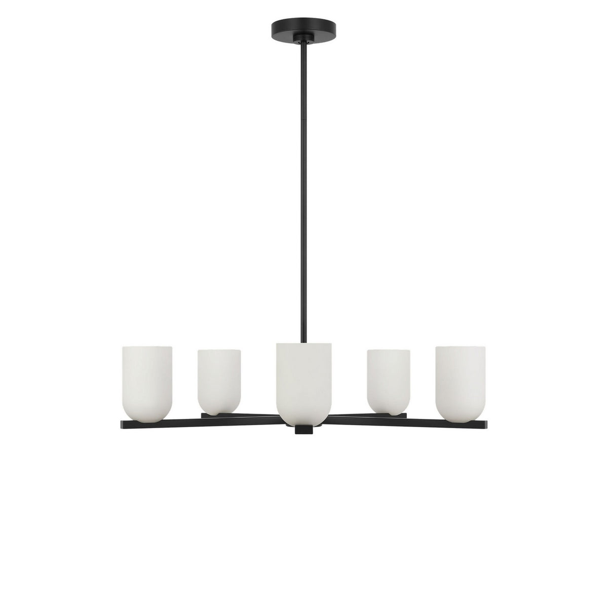 Generation Lighting - GLC1935MBK - Five Light Chandelier - Neblina - Midnight Black