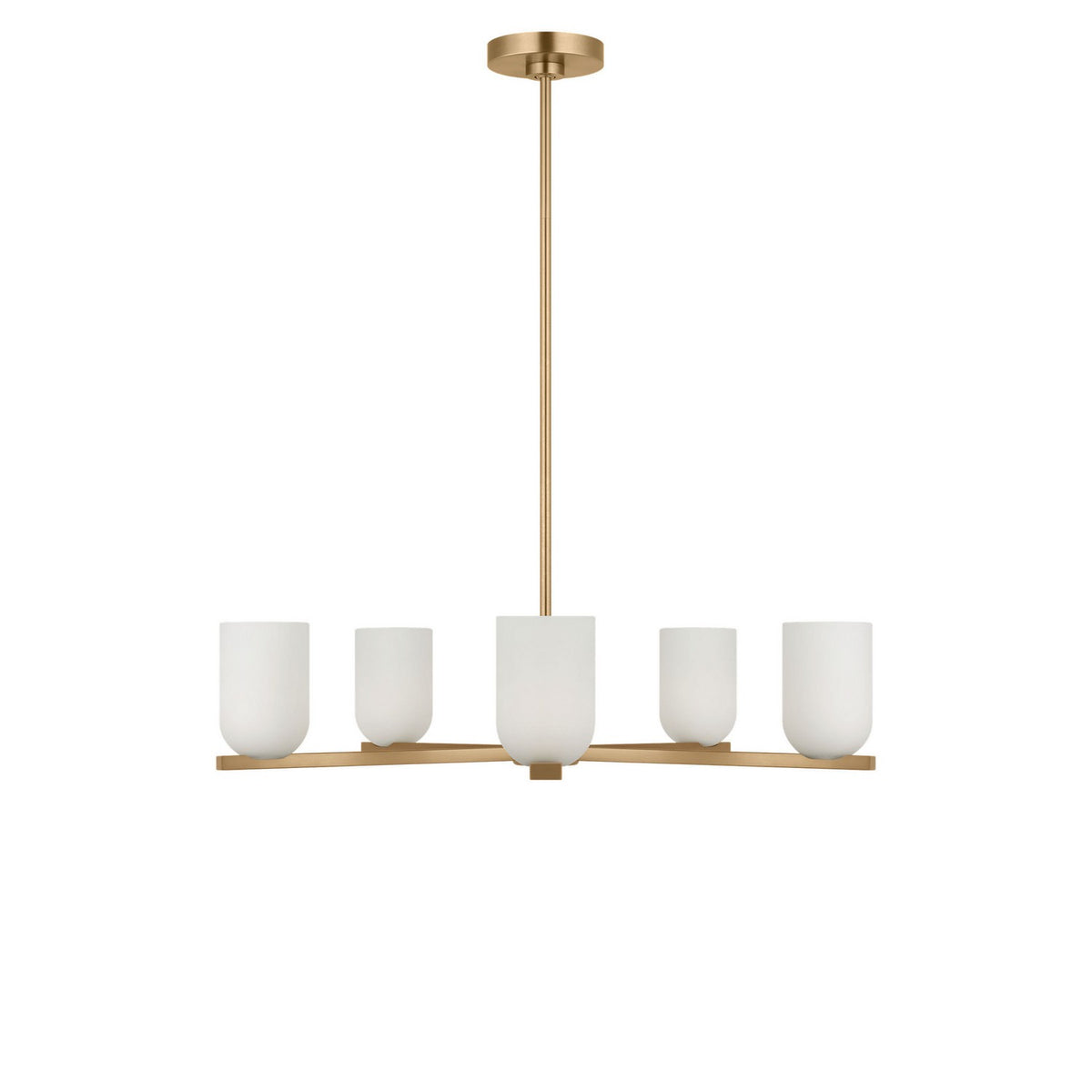Generation Lighting - GLC1935SB - Five Light Chandelier - Neblina - Satin Brass