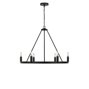 Generation Lighting - GLC2016MBKE - Six Light Chandelier - Mirla - Midnight Black