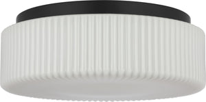 Generation Lighting - GLF1992MBK - Two Light Flush Mount - Axira - Midnight Black