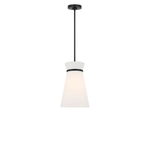 Generation Lighting - GLP1751MBK - One Light Pendant - Fynn - Midnight Black