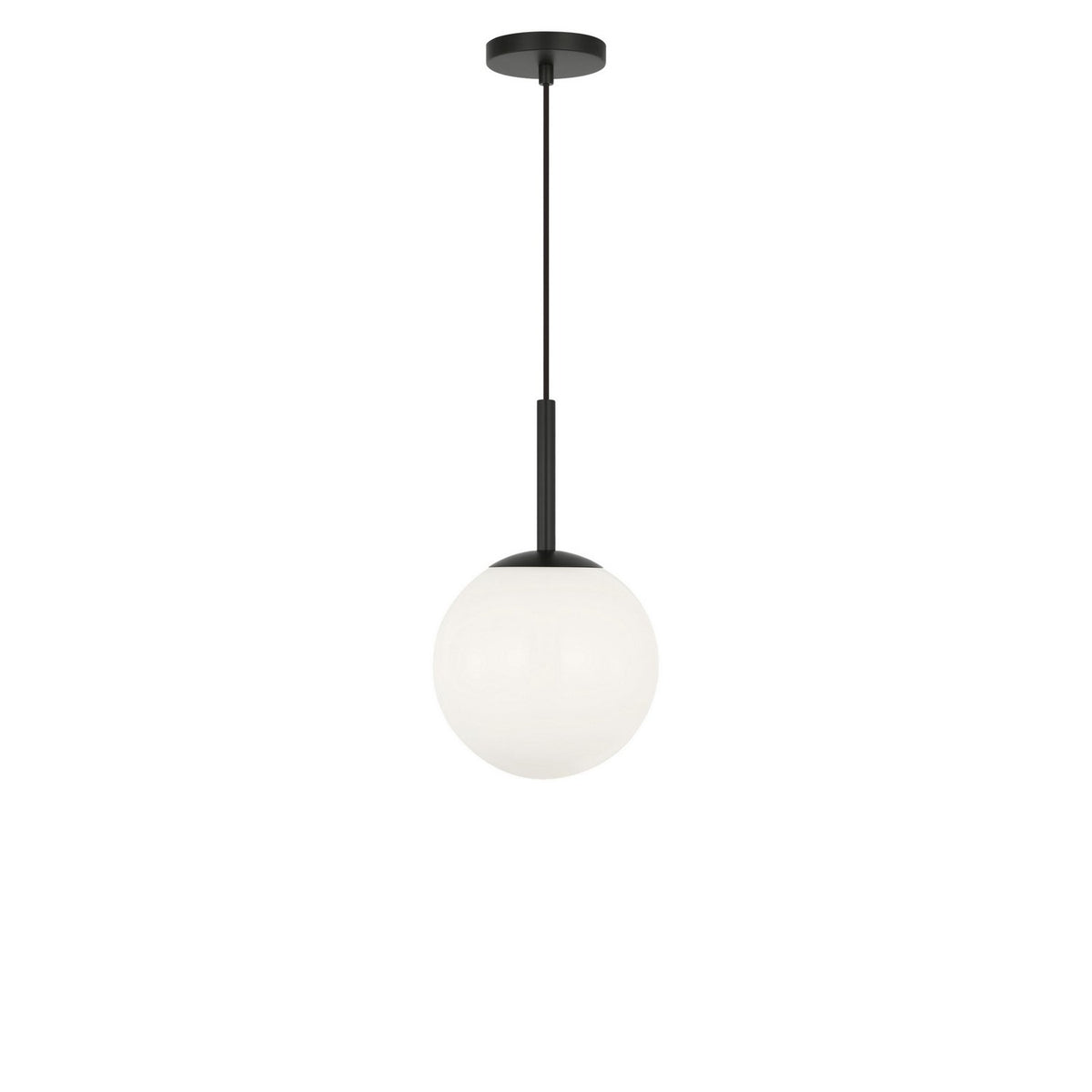 Generation Lighting - GLP1821MBK - One Light Pendant - Nube - Midnight Black