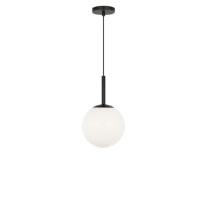Generation Lighting - GLP1821MBK - One Light Pendant - Nube - Midnight Black