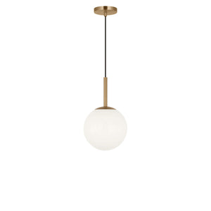 Generation Lighting - GLP1821SBE - One Light Pendant - Nube - Satin Brass