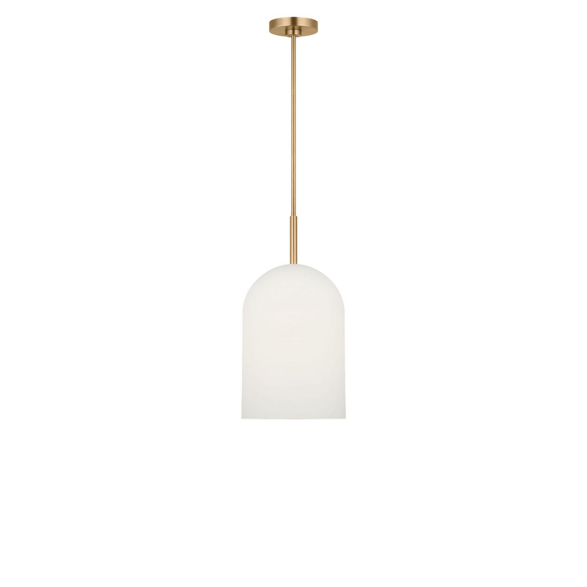 Generation Lighting - GLP1941SB - One Light Pendant - Neblina - Satin Brass