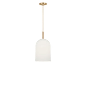 Generation Lighting - GLP1941SBE - One Light Pendant - Neblina - Satin Brass