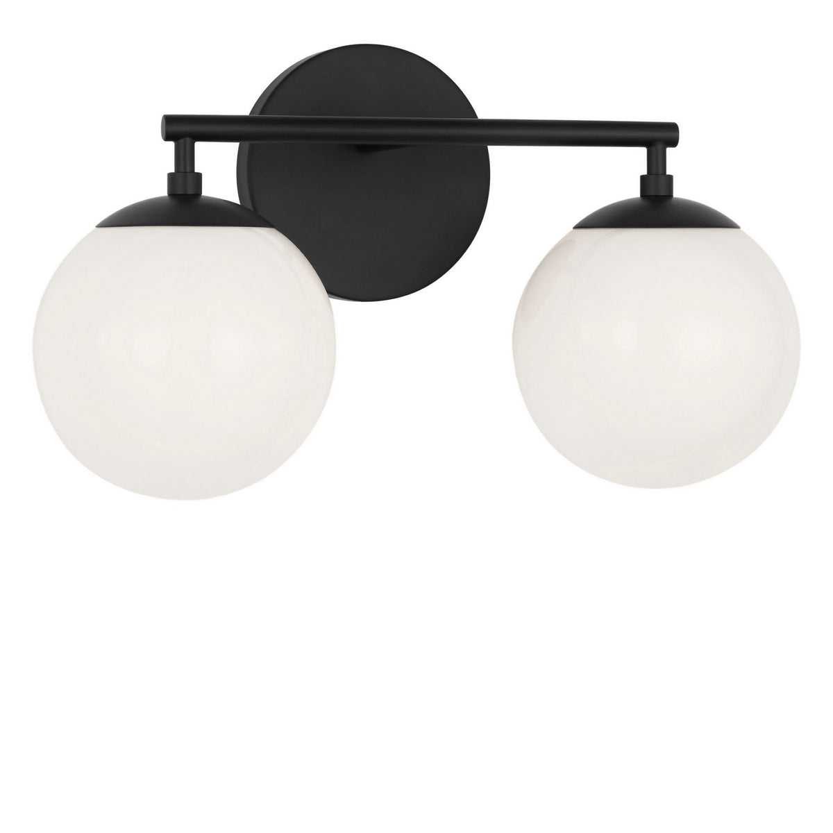 Generation Lighting - GLV1842MBK - Two Light Vanity - Nube - Midnight Black