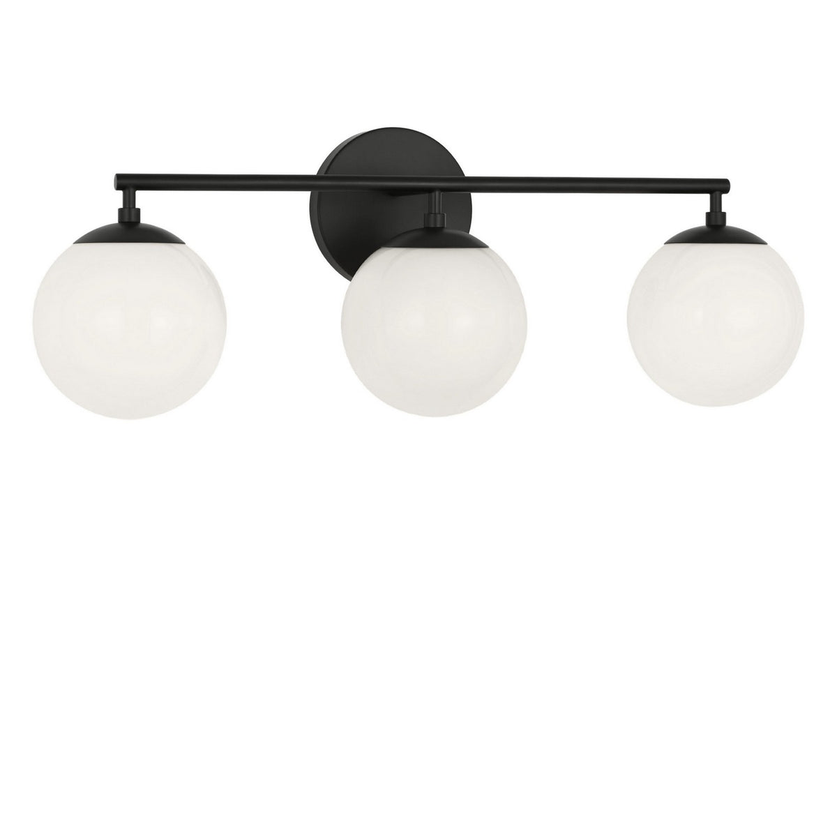 Generation Lighting - GLV1853MBK - Three Light Vanity - Nube - Midnight Black