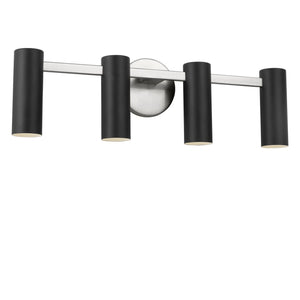 Generation Lighting - GLV2084BN - Four Light Vanity - Zentro - Brushed Nickel