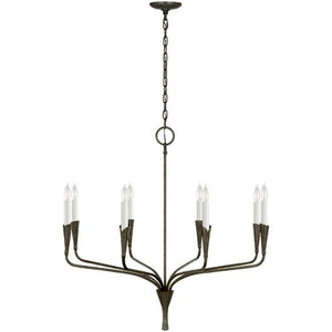 Visual Comfort Signature - CHC 5502AI - LED Chandelier - Aiden - Aged Iron