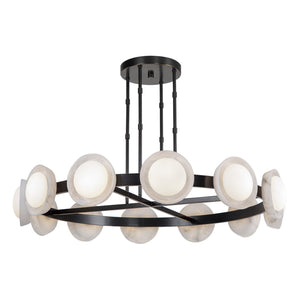 Alora - CH320050UBAR-UNV - LED Chandelier - Alonso - Urban Bronze/Alabaster
