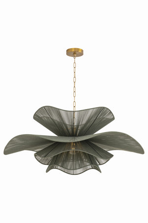 Mitzi - H1084701L-PBR - One Light Chandelier - Amanda - Patina Brass
