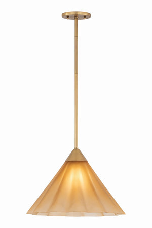 Mitzi - H1096701L-AGB - One Light Pendant - Gabrielle - Aged Brass