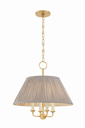 Mitzi - H1200804-AGB - Four Light Chandelier - Antonia - Aged Brass