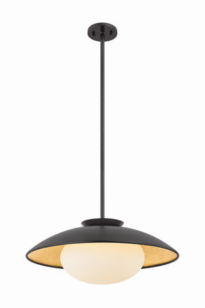 Mitzi - H368701L-BK/GL - One Light Pendant - Cadence - Black