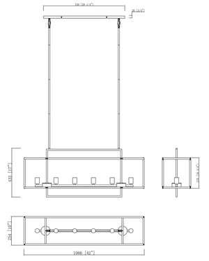 Gridline Linear Pendant