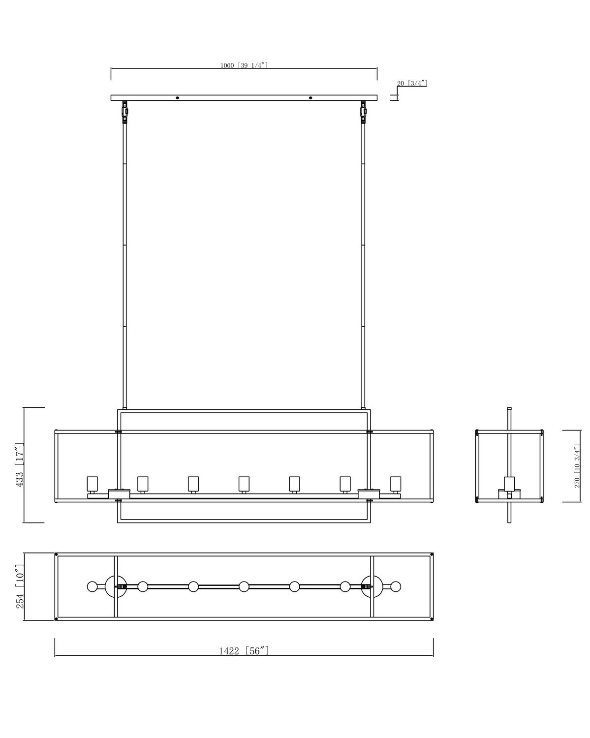 Gridline Linear Pendant