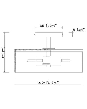 Livingston Semi-Flush Mount