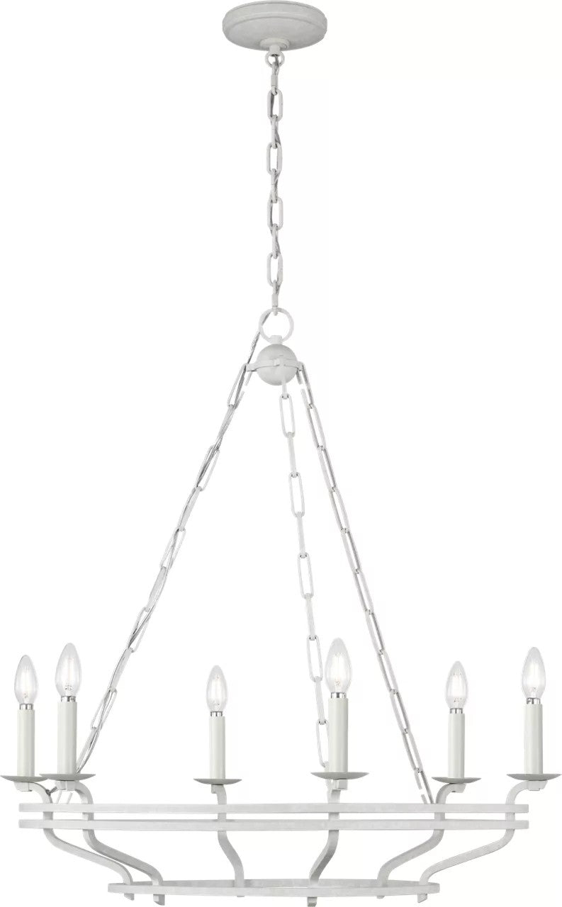 Visual Comfort Studio - SCCHCCH119APL - Six Light Chandelier - Brighton - Aged Pewter