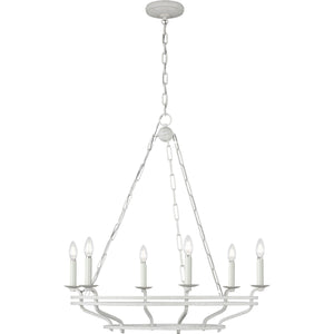 Visual Comfort Studio - SCCHCCH119APL - Six Light Chandelier - Brighton - Aged Pewter