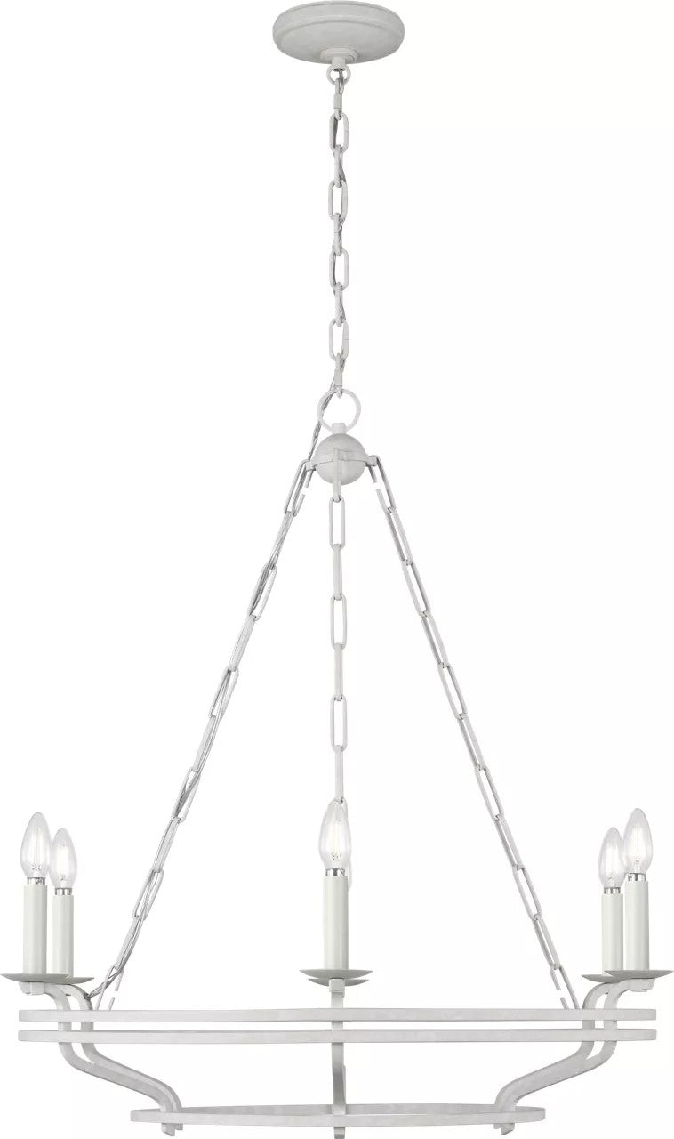 Visual Comfort Studio - SCCHCCH119APL - Six Light Chandelier - Brighton - Aged Pewter