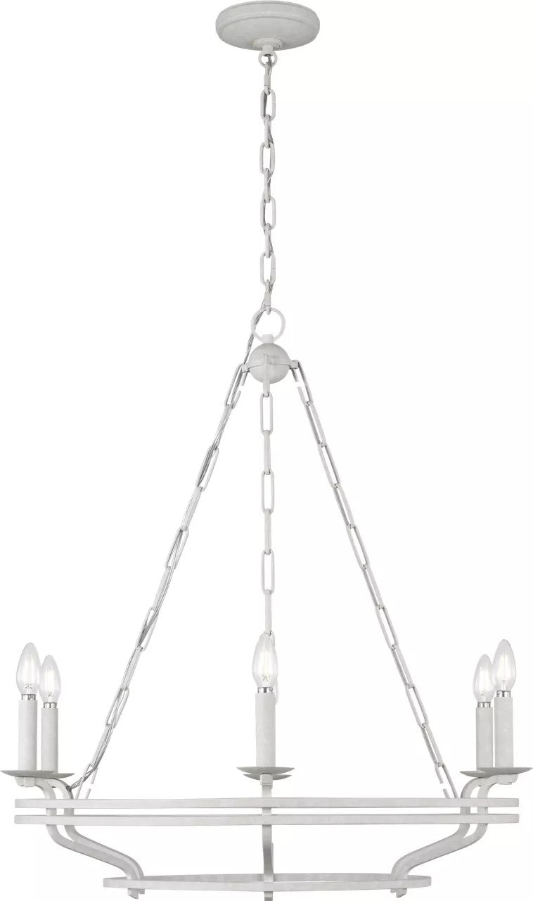 Visual Comfort Studio - SCCHCCH119APL - Six Light Chandelier - Brighton - Aged Pewter