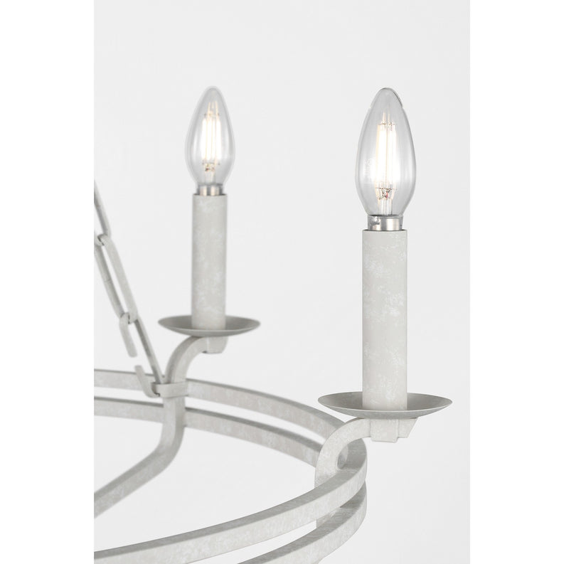 Visual Comfort Studio - SCCHCCH119APL - Six Light Chandelier - Brighton - Aged Pewter