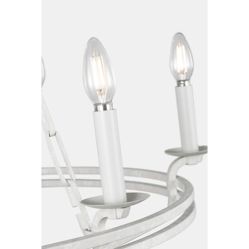 Visual Comfort Studio - SCCHCCH119APL - Six Light Chandelier - Brighton - Aged Pewter