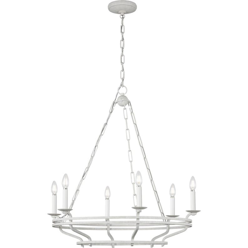 Visual Comfort Studio - SCCHCCH119APL - Six Light Chandelier - Brighton - Aged Pewter