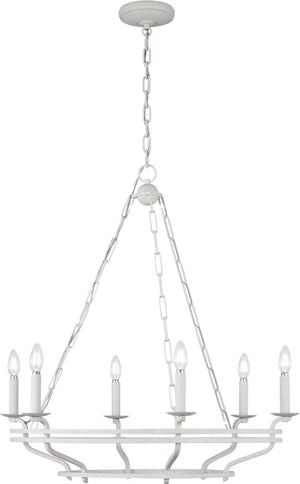 Visual Comfort Studio - SCCHCCH119APL - Six Light Chandelier - Brighton - Aged Pewter