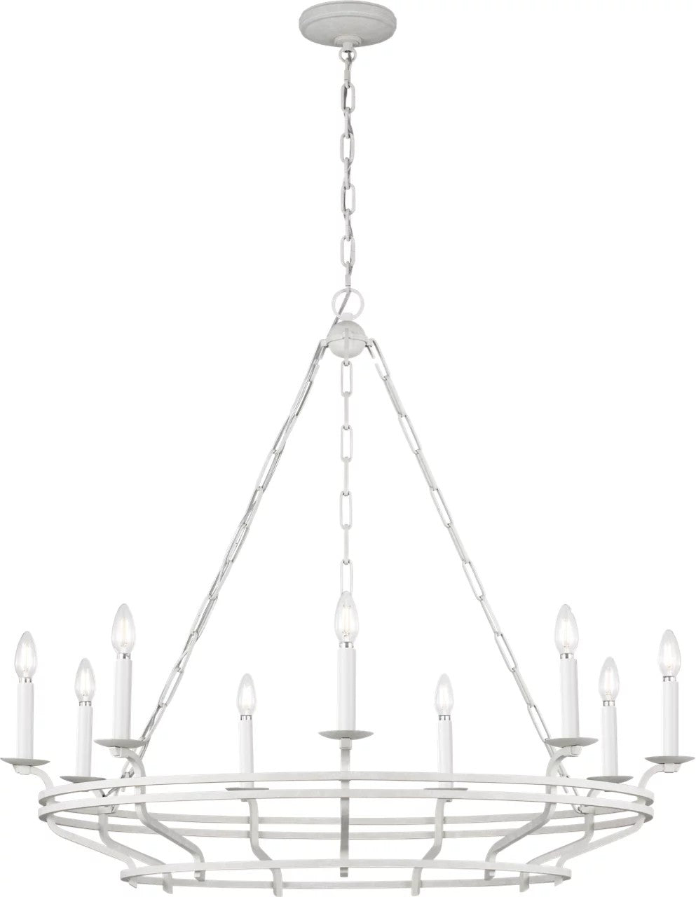 Visual Comfort Studio - SCCHCCH120APL - Nine Light Chandelier - Brighton - Aged Pewter