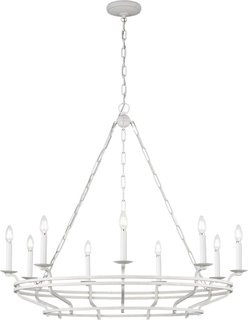 Visual Comfort Studio - SCCHCCH120APL - Nine Light Chandelier - Brighton - Aged Pewter