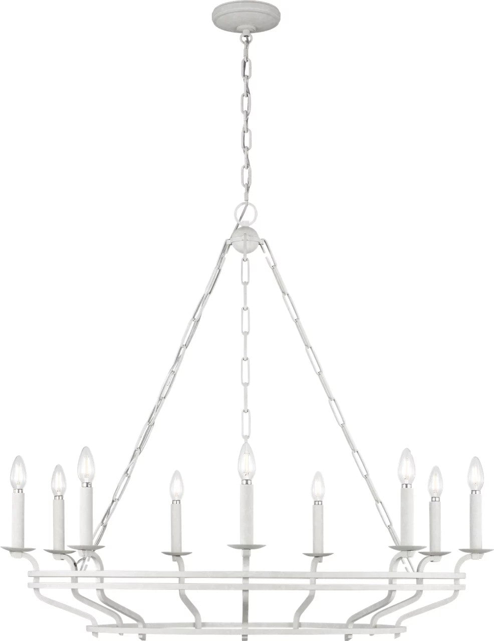 Visual Comfort Studio - SCCHCCH120APL - Nine Light Chandelier - Brighton - Aged Pewter