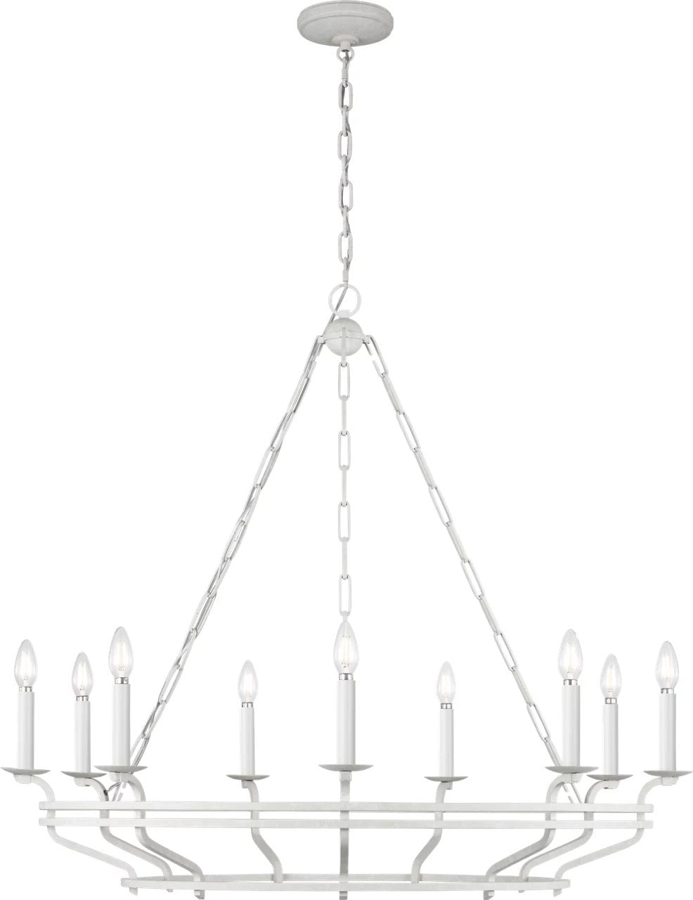Visual Comfort Studio - SCCHCCH120APL - Nine Light Chandelier - Brighton - Aged Pewter