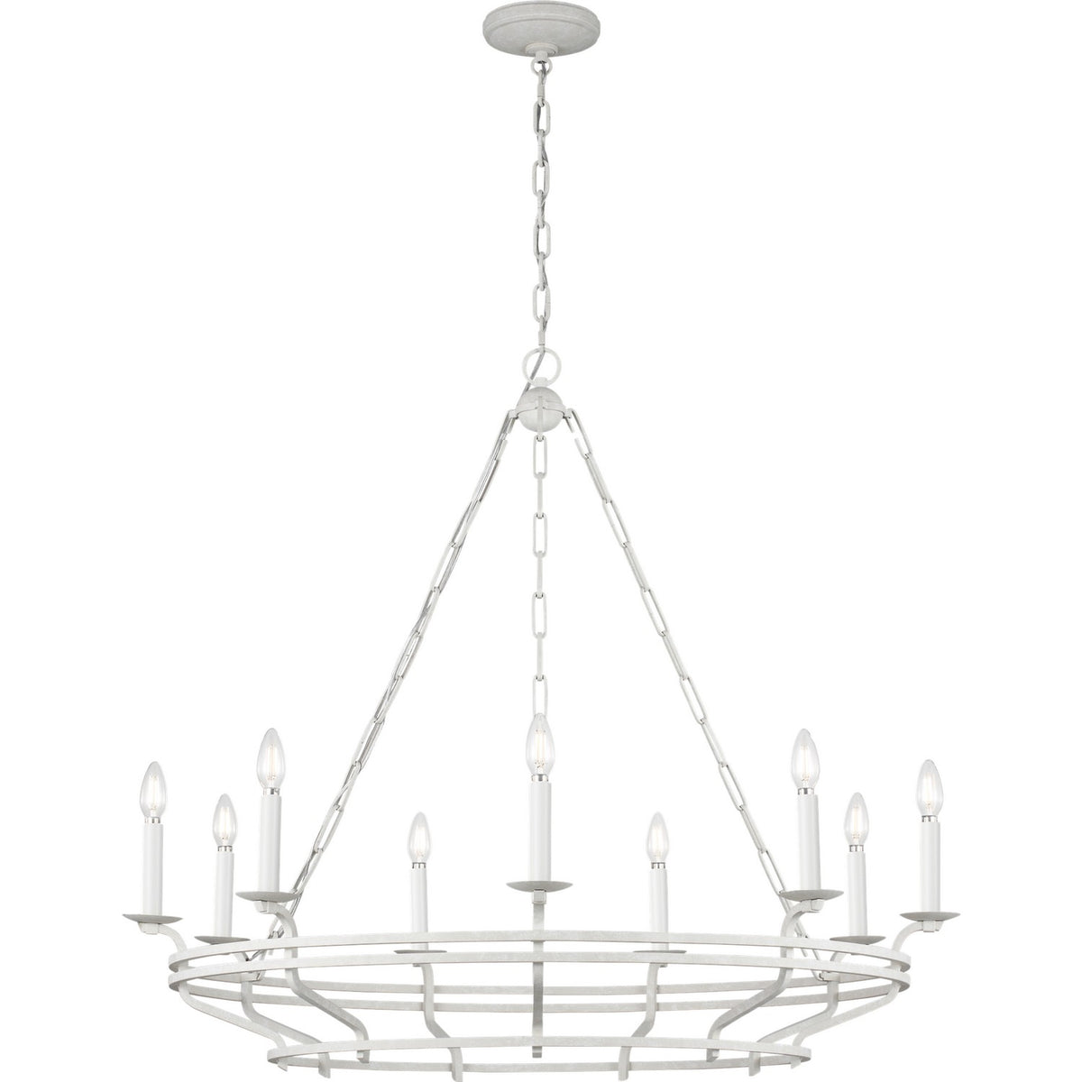 Visual Comfort Studio - SCCHCCH120APL - Nine Light Chandelier - Brighton - Aged Pewter