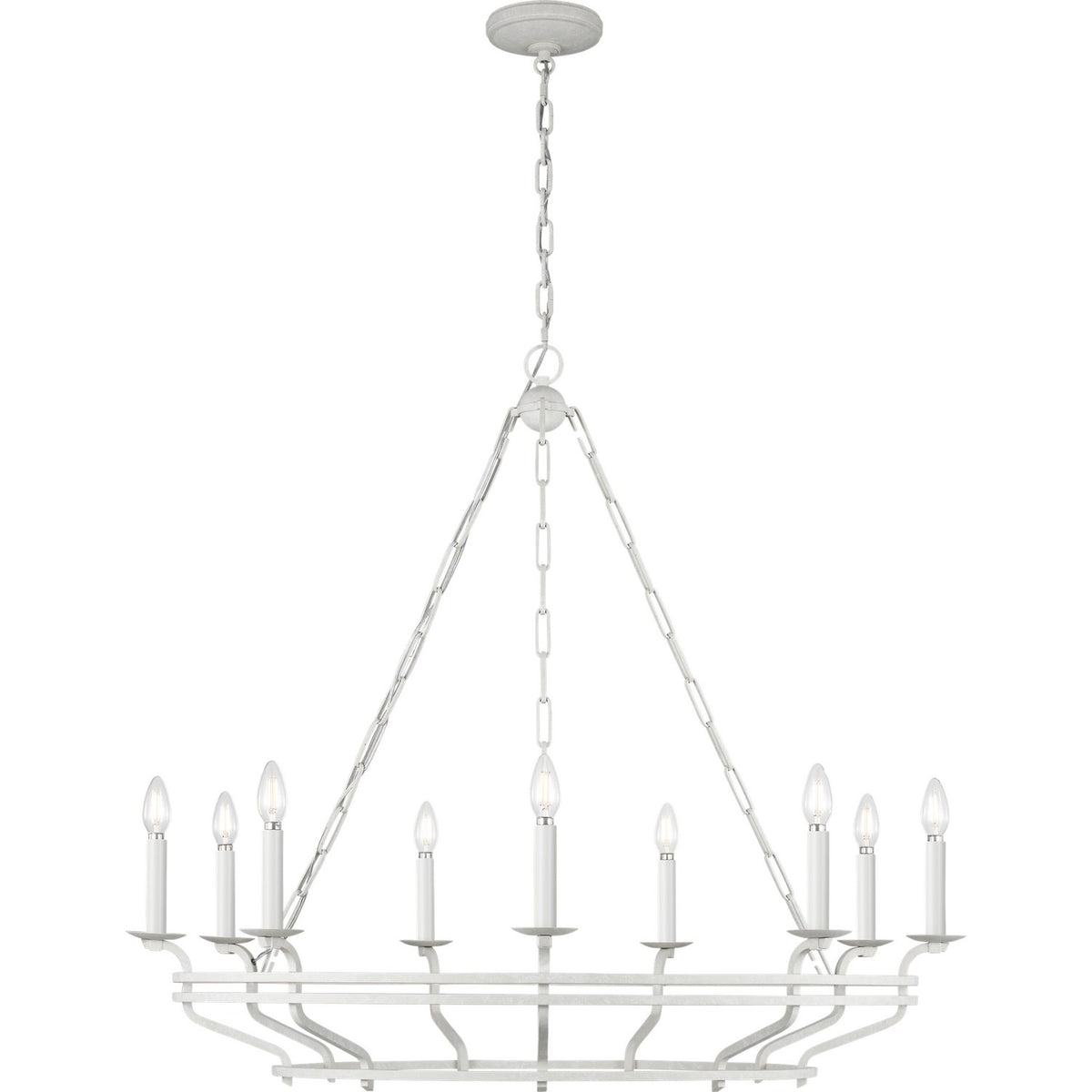 Visual Comfort Studio - SCCHCCH120APL - Nine Light Chandelier - Brighton - Aged Pewter