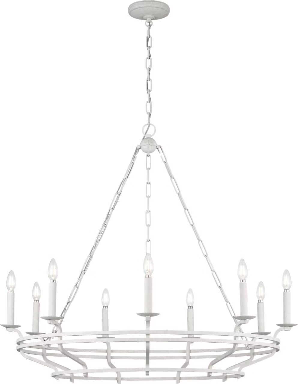 Visual Comfort Studio - SCCHCCH120APL - Nine Light Chandelier - Brighton - Aged Pewter