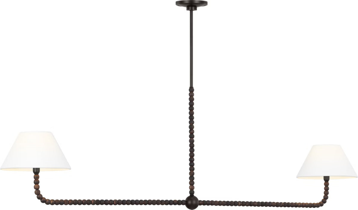 Visual Comfort Studio - SCCHCLS114AIBAWWL - Two Light Linear Chandelier - Fiona - Aged Iron