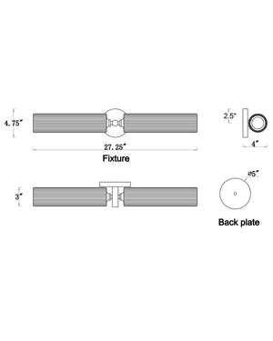 Aveline 2 Light Wall Sconce