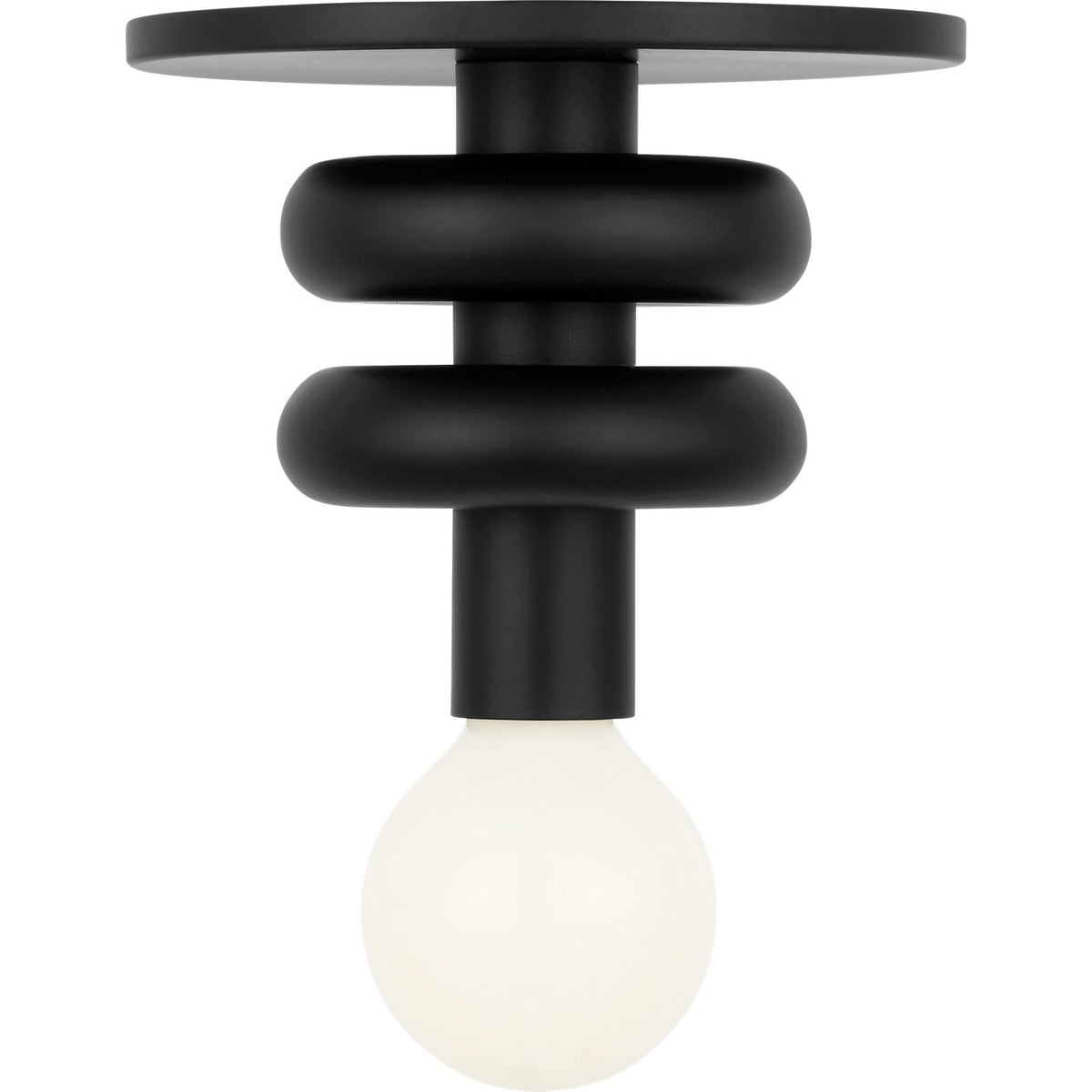 Visual Comfort Studio - SCDJFM145MBK - One Light Solitaire - Malcolm - Midnight Black
